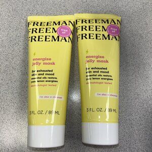 NEW Freeman Energize Jelly Face Mask w/ Essential Oils 2 PK, 3 fl oz (89 ml) Ea